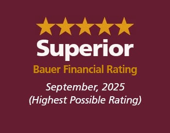 superior rating from Bauer Financial as of September 2025