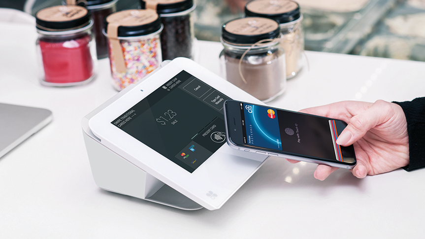 electronic transaction using Clover Mini device
